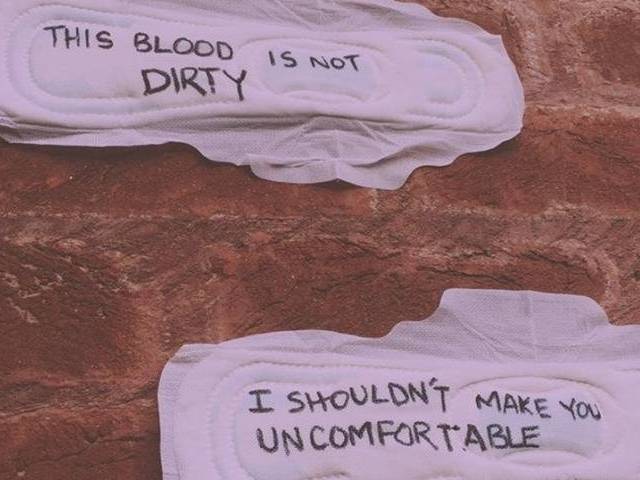 menstruation pads on the wall of The Beaconhouse National University (BNU) 