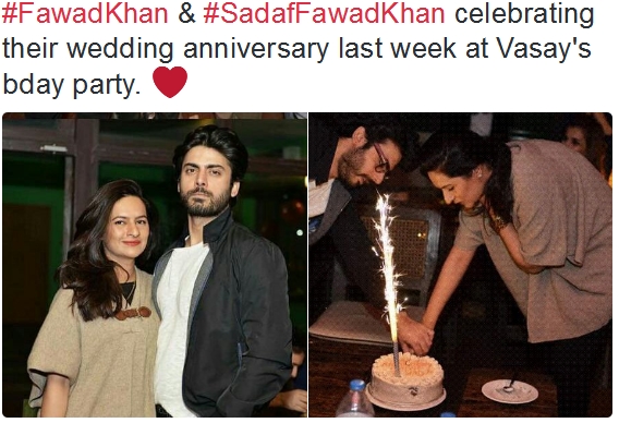 fawadkhan-sadaffawadkhan-celebrating-their-wedding-anniversary-last-week-at-vasays-bday-party