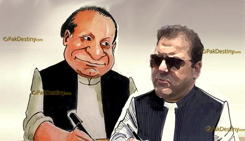 nawaz sharif, hussain nawaz,cartoon
