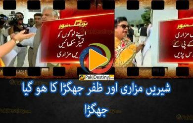 Shireen Mazari car hit by Iqbal Zafar Jhagra