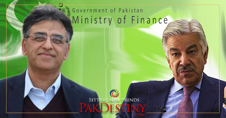 asad umar, khawaja asif and finance ministery of pakistan