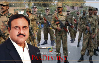 Rangers deployed to protect police in Punjab -- never seen this scene before