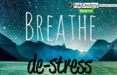 When stressed, hold your breath as, it will help negate the effects of nervousness.