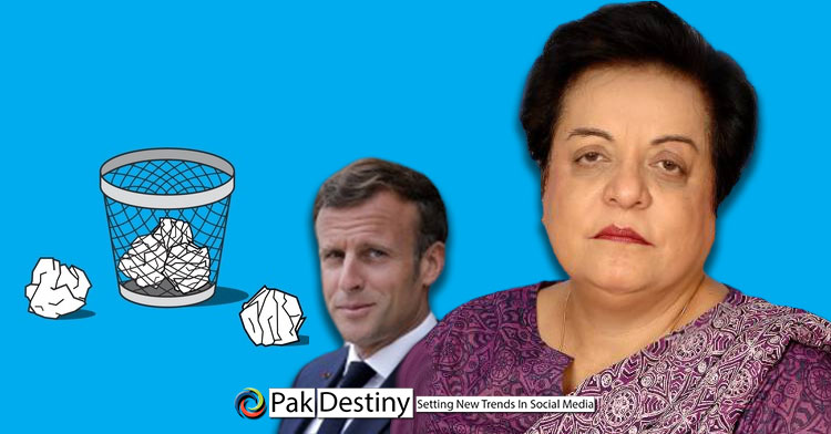 Fear of getting banned for Europe travel, Dr Shireen Mazari chickens out and deletes her anti-France tweet