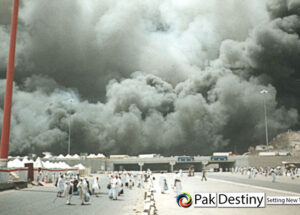 Mina camps.. fire at Hajis camps