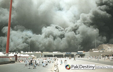 Mina camps.. fire at Hajis camps