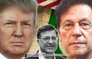 Trump and Imran abundantly use of abusive language for firing up supportive mobs -- Hoodbhoy draws interesting comparison between Trump and Imran Khan