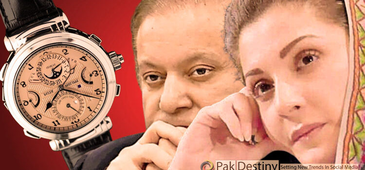 Big revelation -- Nawaz got at least three wristwatches from Toshakhana besides a number of other gifts -- Maryam upset over uncle's decision to make Toshakhana gifts public that tarnished her family image badly
