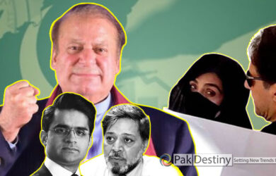 Nawaz seems over excited over love triangle of Imran-Bushra-Maneka -- more gutters opened