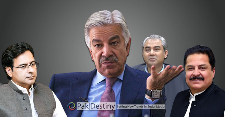 Mastikhel's terrible taunt on Khawaja Asif while Moonis Elahi giving a title of "lost cow" to Mohsin Naqvi