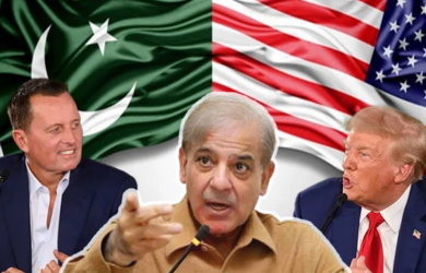 Donald Trump, Richard Grenell and Shehbaz Sharif