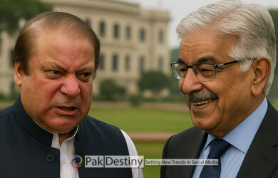 Khawaja Asif's taunt blushes Nawaz Sharif over his premature ouster from power in 1990s