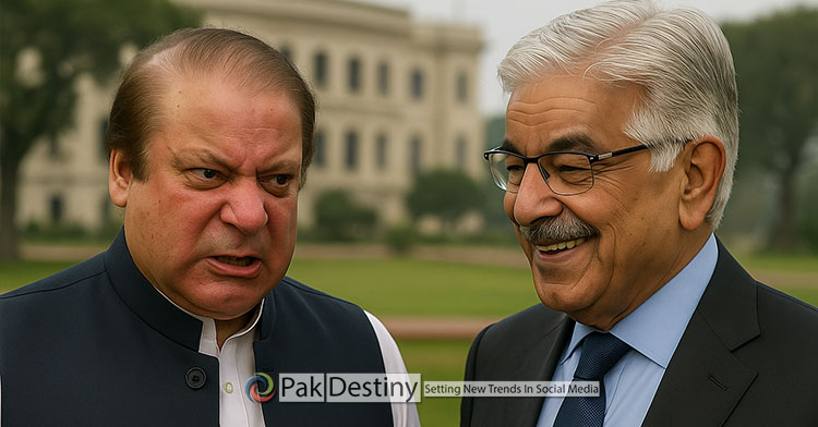 Khawaja Asif's taunt blushes Nawaz Sharif over his premature ouster from power in 1990s