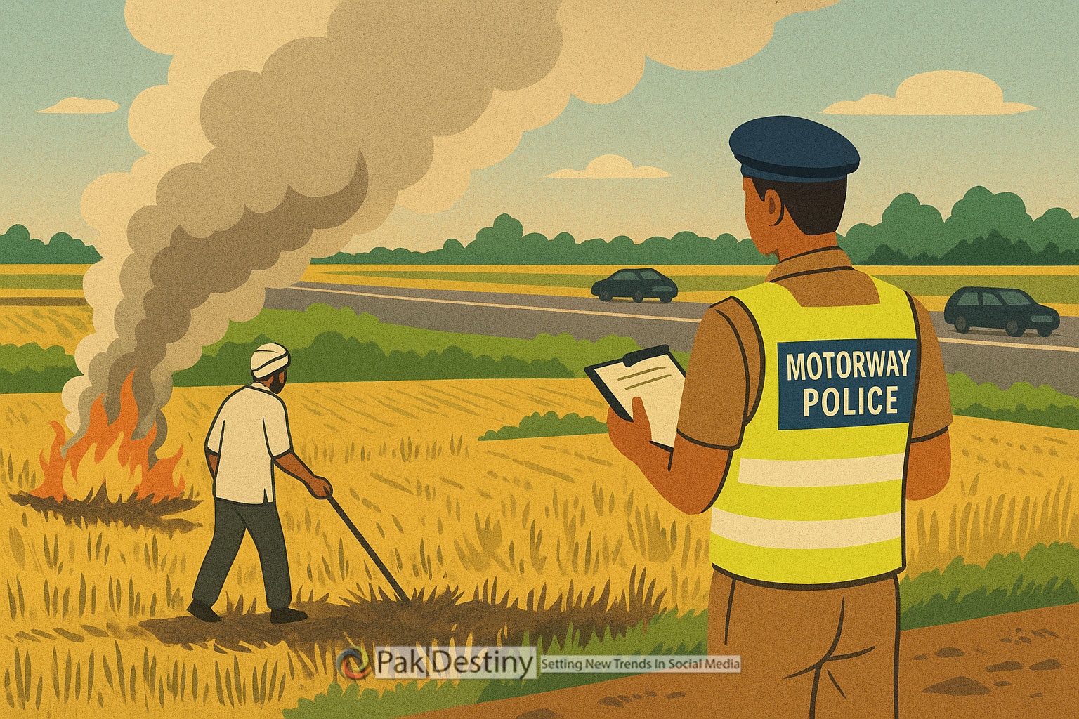 Prevalence of Stubble Burning in Punjab: Exploring Drivers and the Emerging Role of Motorway Police
