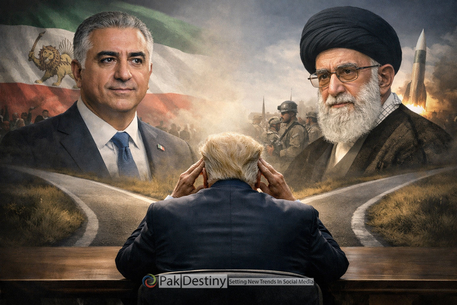 Trump got double minded over regime change in Iran, not sure whether he should install Reza Pahlavi there
