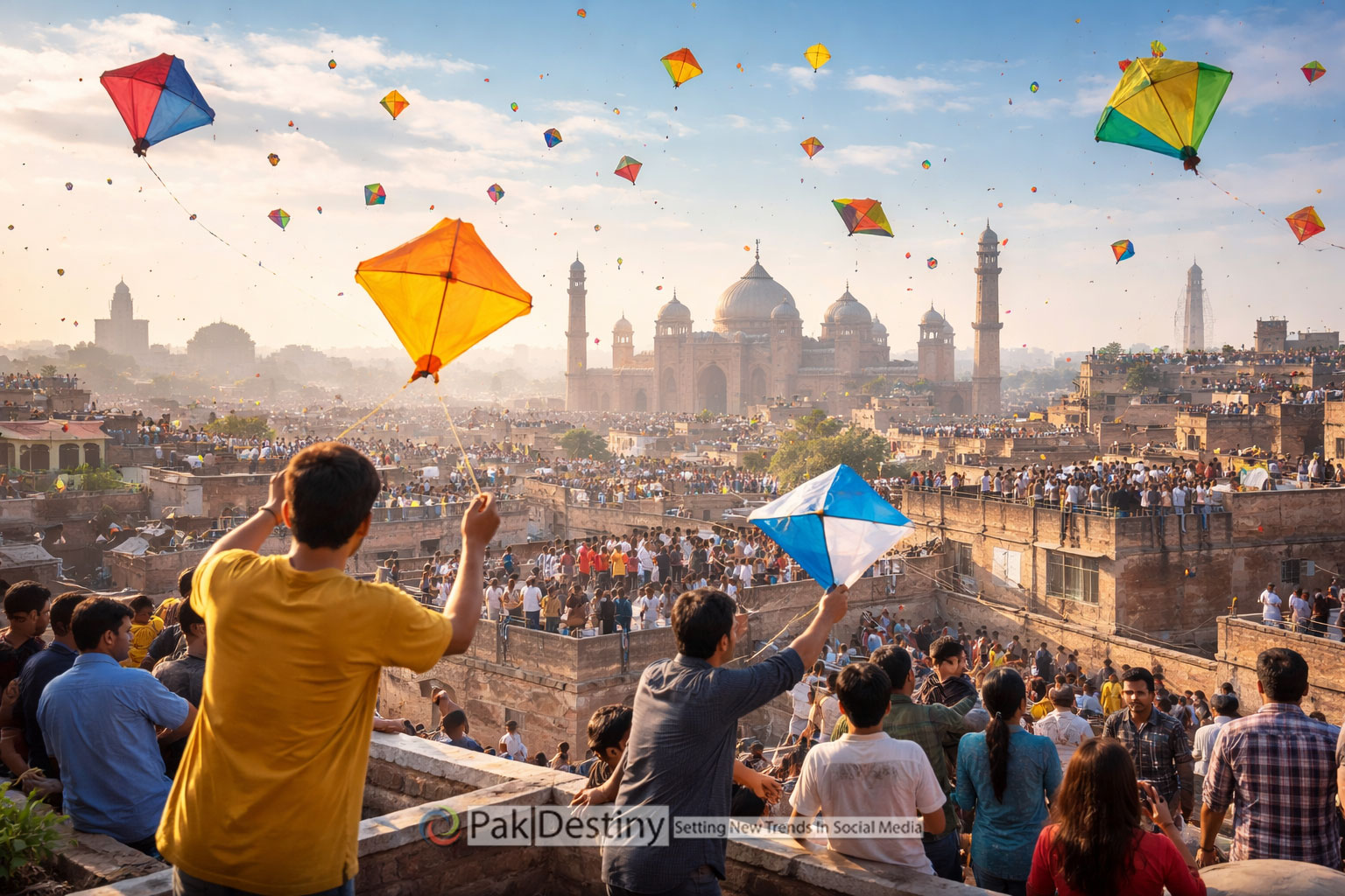 Basant fever grips Lahore as the young and old eager to fly kites