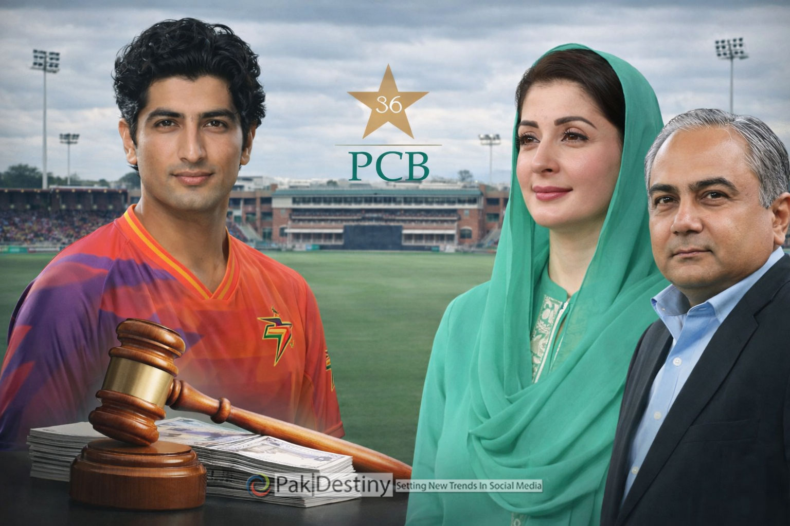 Cricketer Naseem Shah heavy fined by PCB for calling Maryam Nawaz "Queen at Lord’s?” in a tweet