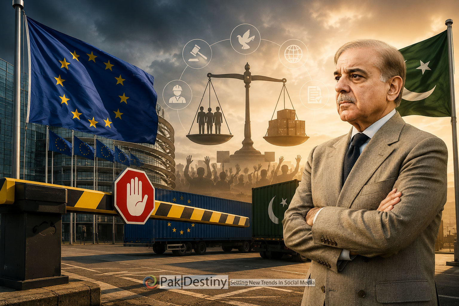 The EU has warned Pakistan to improve its human rights record or risk losing GSP+ trade benefits after 2027, a move that could significantly affect exports and economic ties.