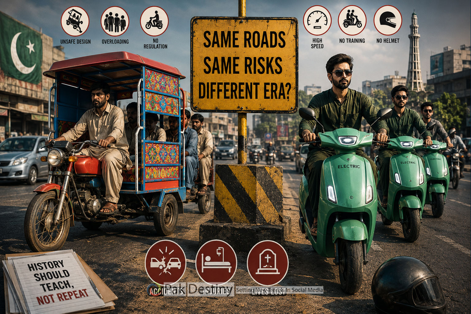 pakistan-electric-scooters-road-safety-chingchi-rickshaws