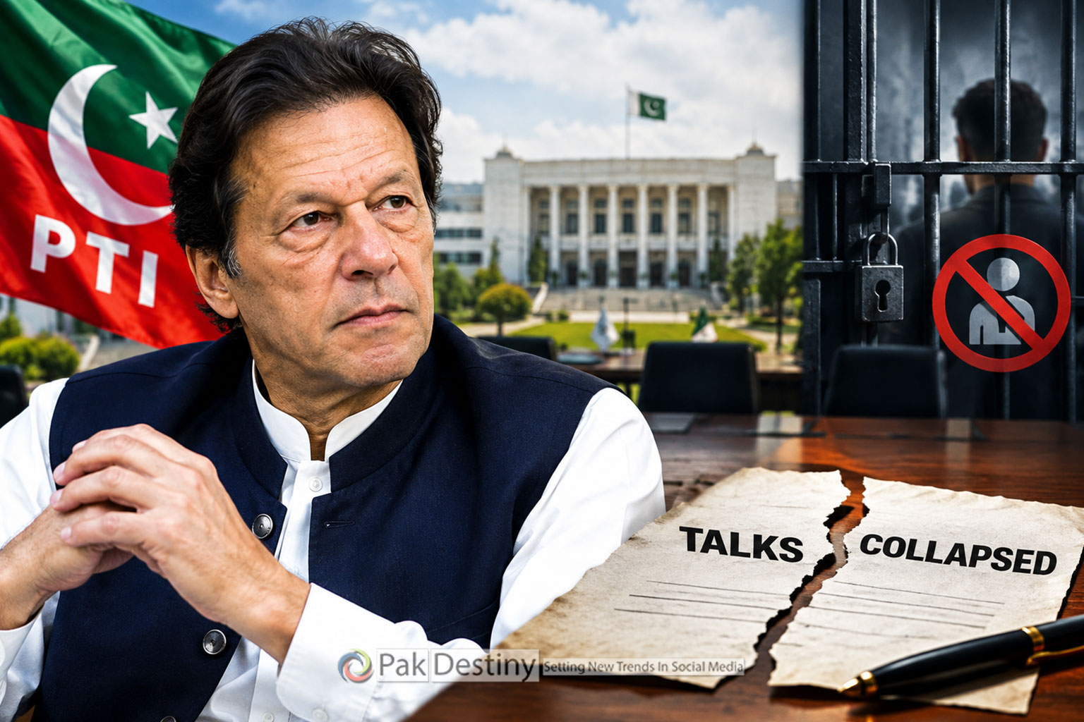 PTI says talks with govt collapsed over access to Imran Khan