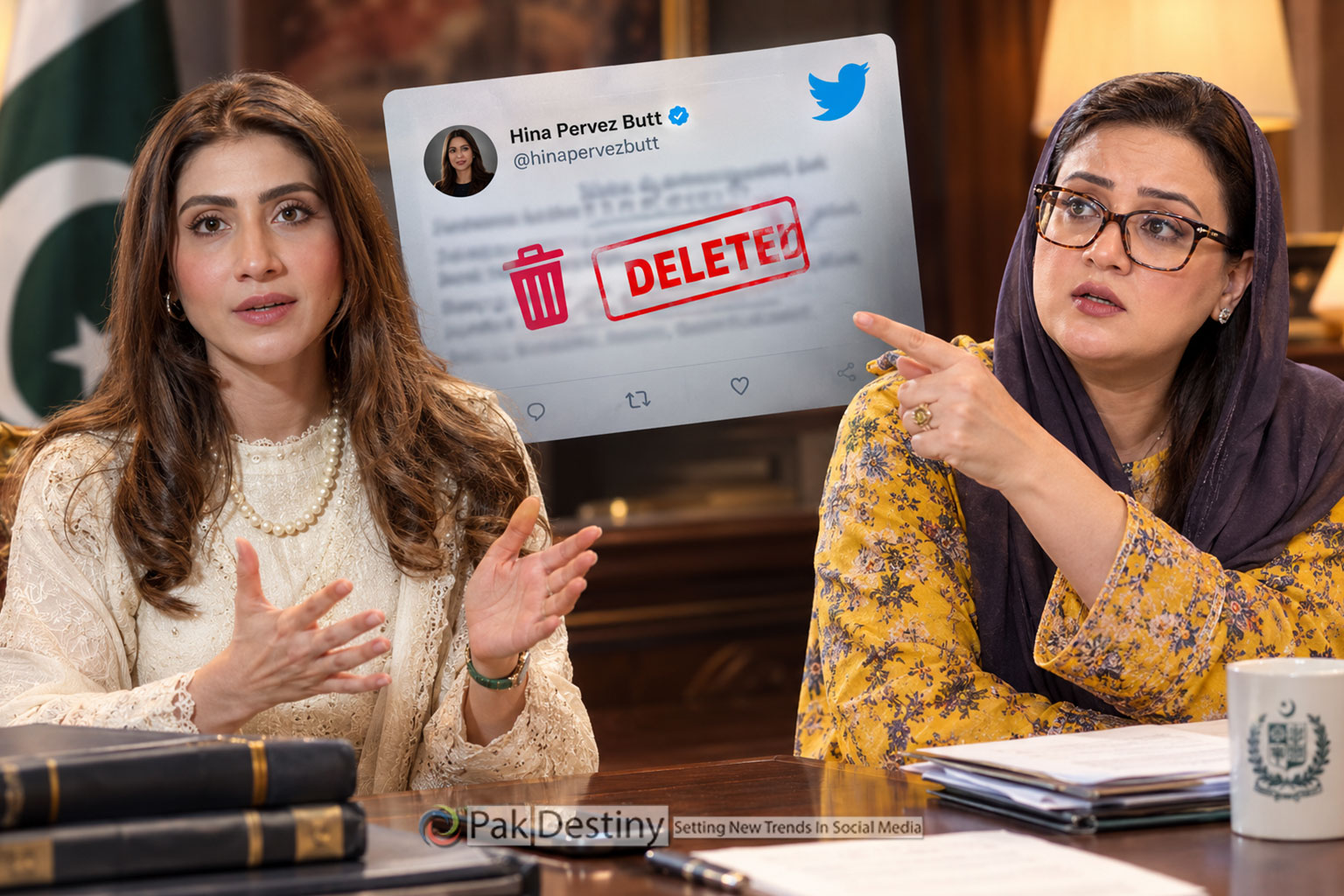 When ‘instant justice’ becomes a political liability as Hina Butt defends her deleted tweet in the face of Azma Bokhari taunt
